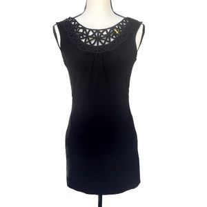 White House Black Market Black Sleeveless Mini Dress
